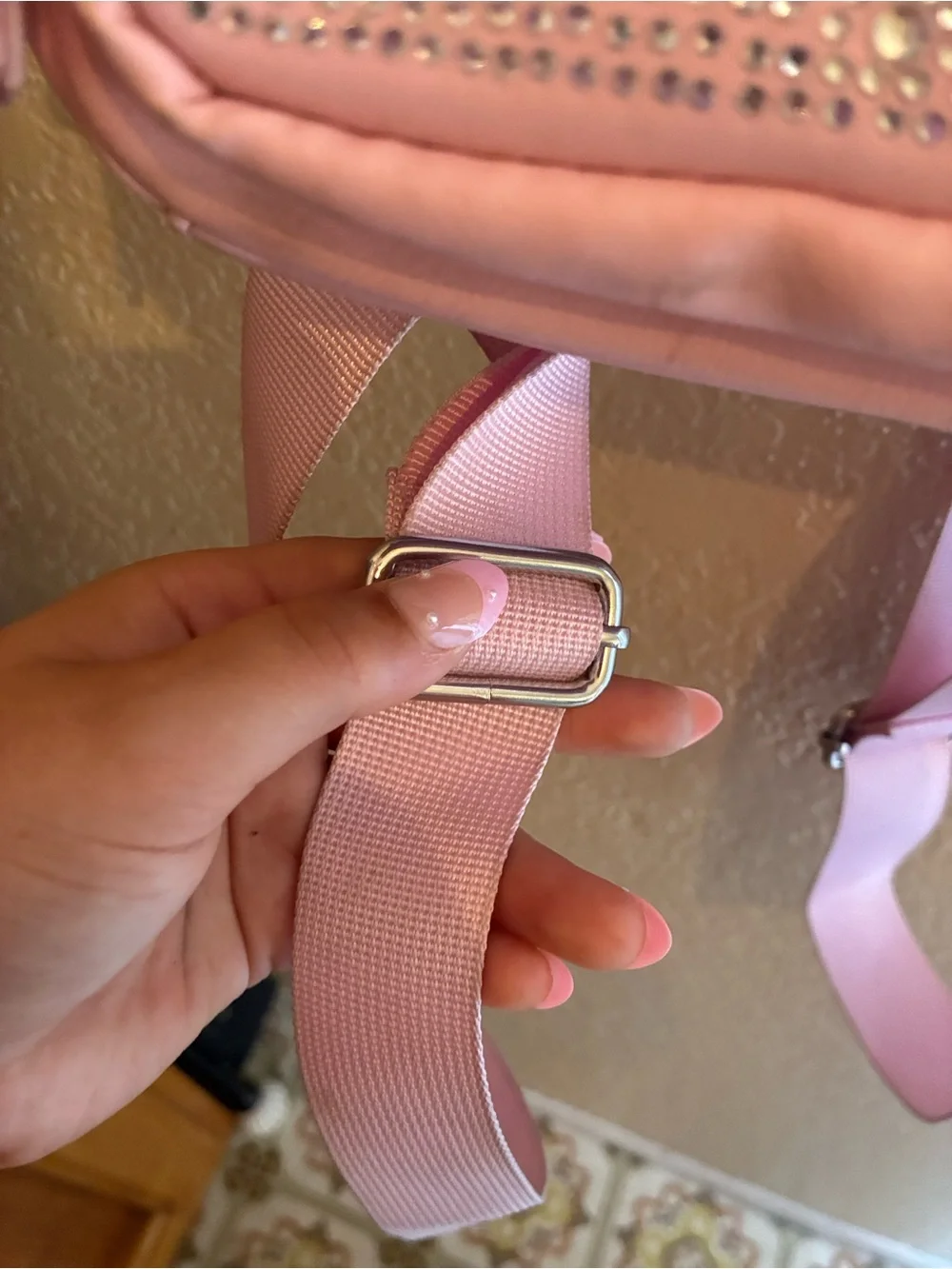 art class Pink Mini Backpack with Sparkle Front Pocket